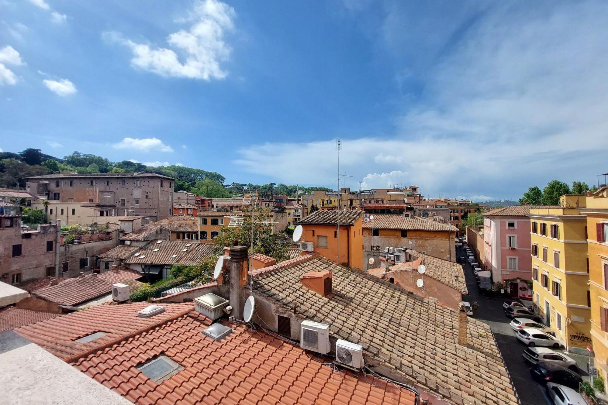 Magic Trastevere On Roof Terrace Quarto em Acomodações Particulares *