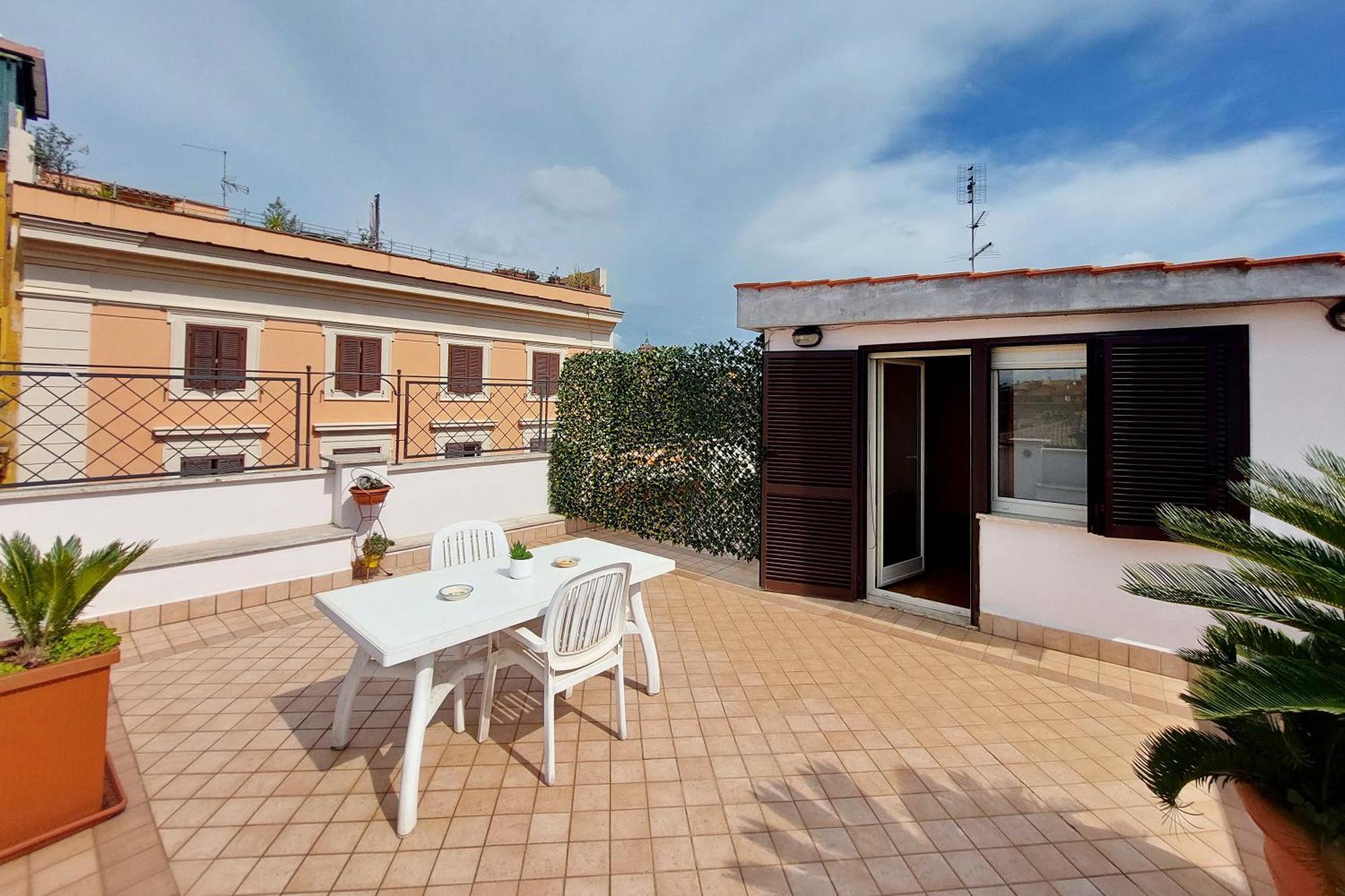 Quarto em Acomodações Particulares Magic Trastevere On Roof Terrace Roma