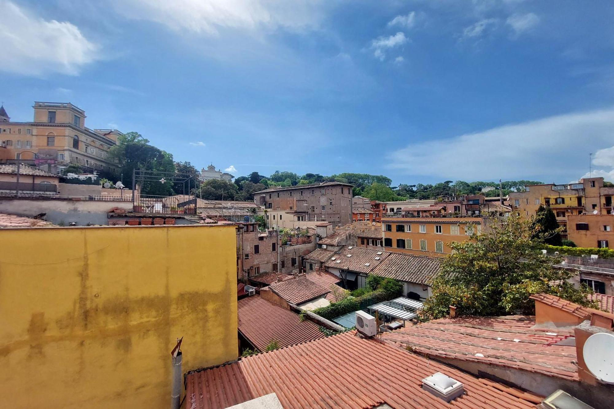 Quarto em Acomodações Particulares Magic Trastevere On Roof Terrace Roma